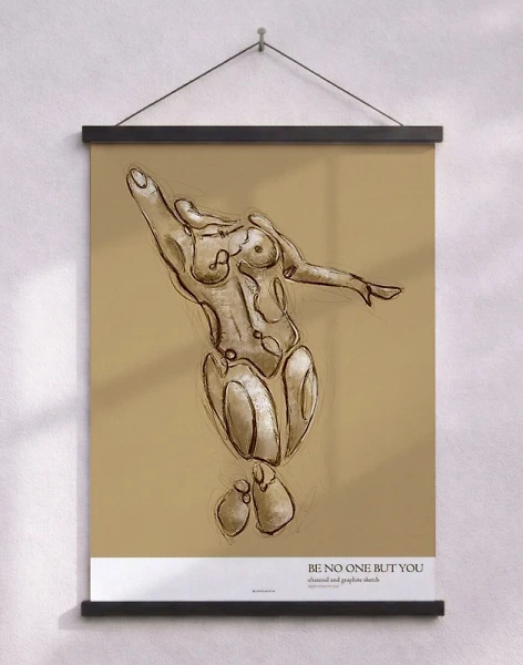 Skiss affisch - Be no one but you