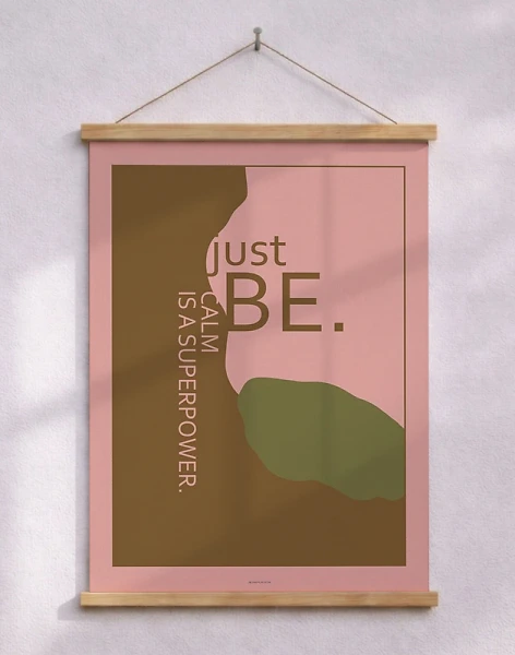 Konstposter - Just be