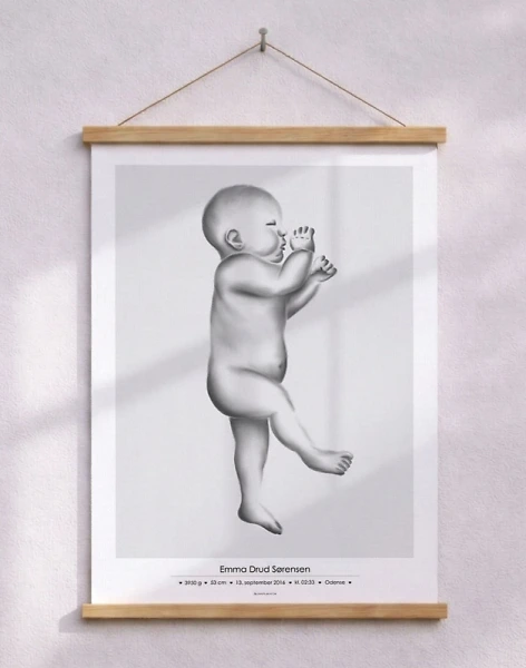 Födelseposter skala 1:1 - nr 1