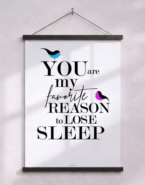 You are my favorite - Birds poster