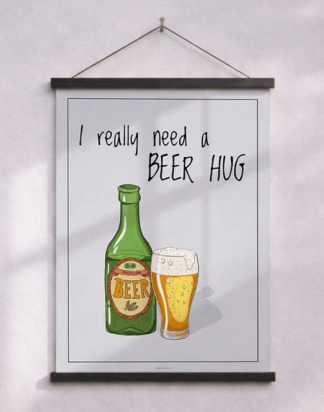 Ölaffisch - Beer hug