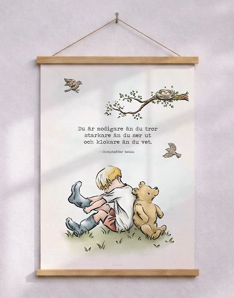 Nalle Puh-poster – Modigare än du tror