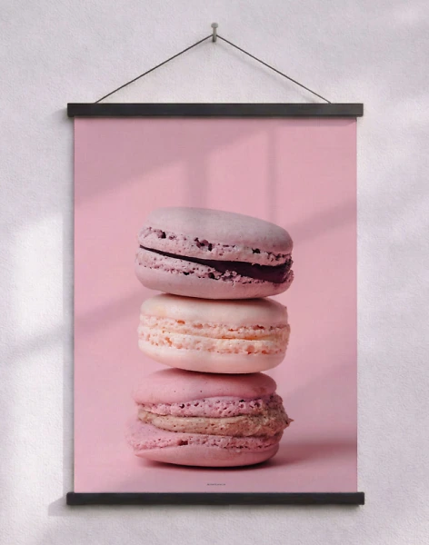 Macarons poster - Säg det med macarons