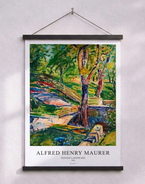 Alfred Henry Maurer - Fenced Landscape