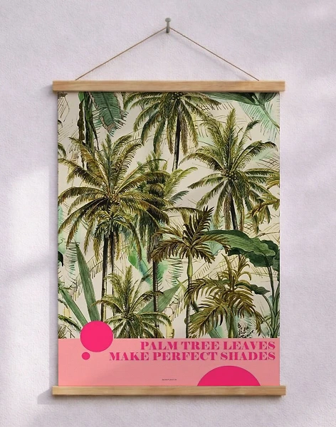 Grafisk poster - i skuggan av en palm