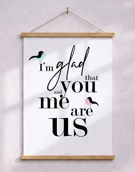 I'm glad - Birds poster