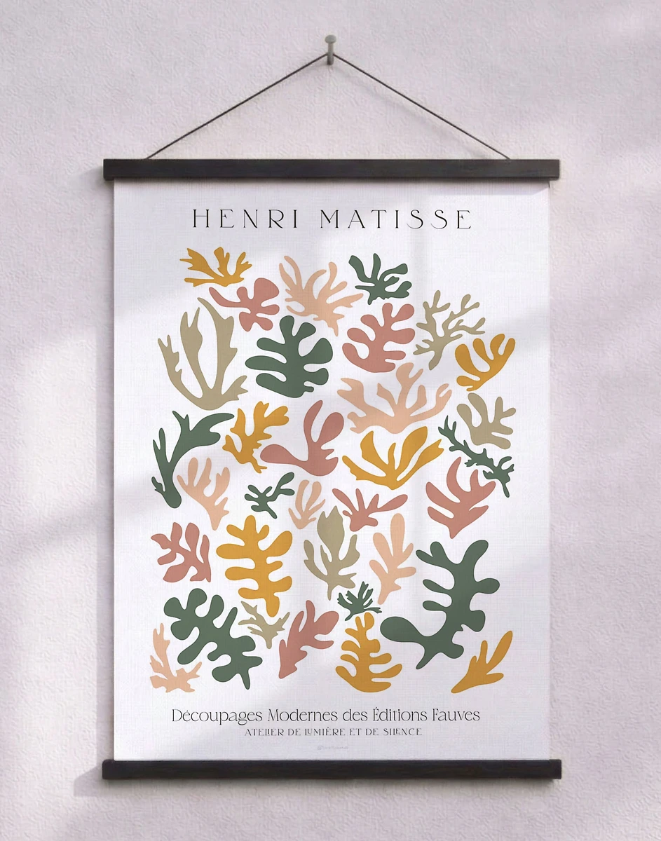 Matisse-inspirerad affisch - Decoupages modernes des editions fauves