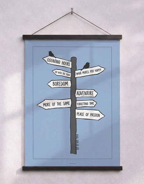 Färgglad affisch - Road to ...