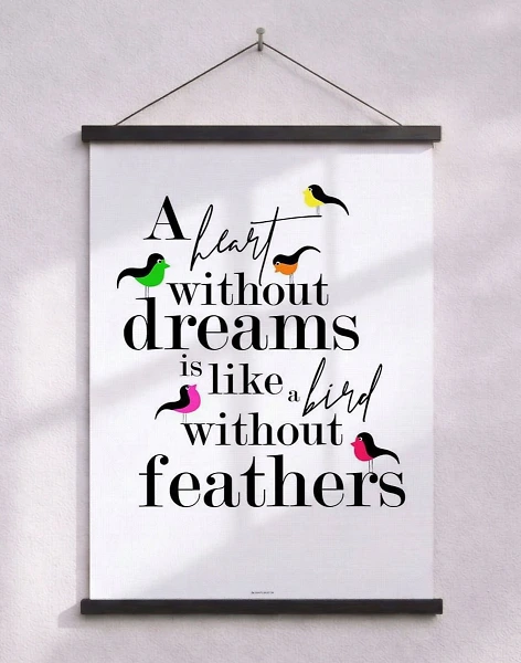 A heart without - Birds affisch