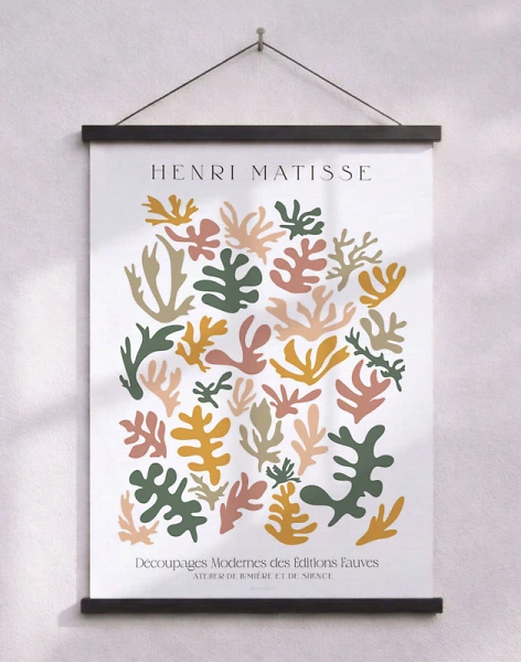 Matisse-inspirerad affisch - Decoupages modernes des editions fauves