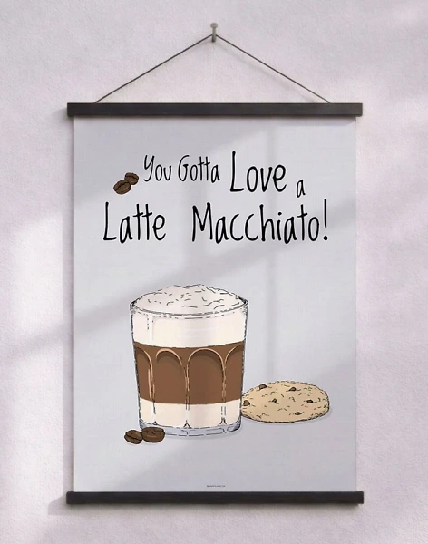 Kaffeaffisch - Latte Macchiato