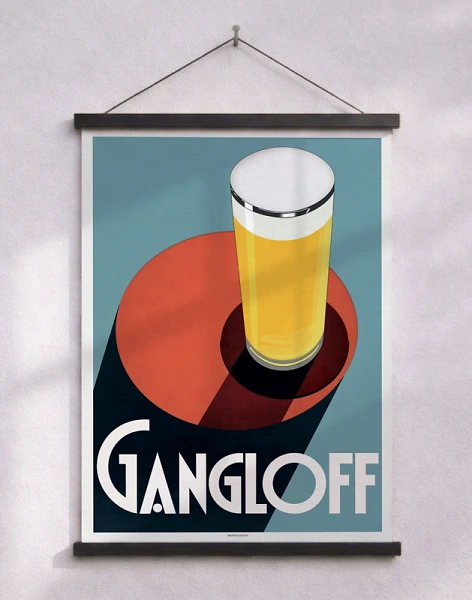 Gangloff Beer - Reklamaffisch av Jean d'Ylen