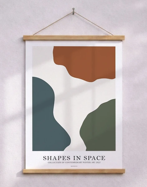 Shapes in space no. 1 - grafisk affisch