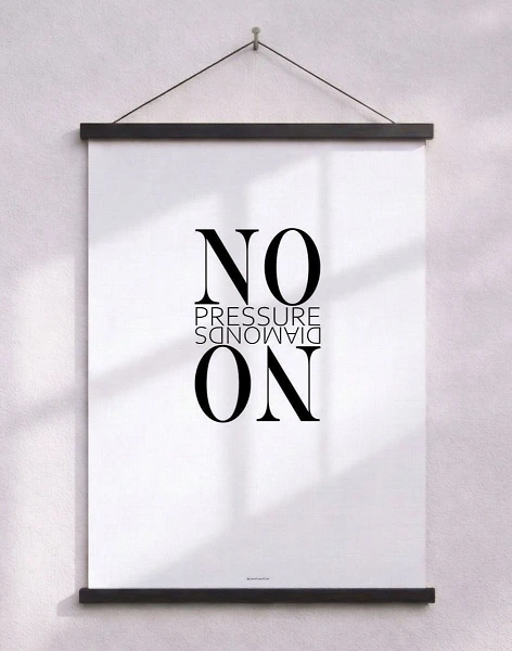 Citataffisch - No pressure