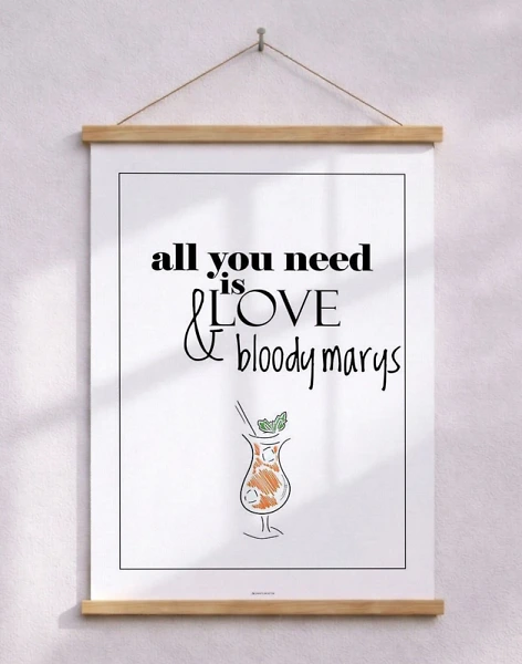 Cocktailaffisch - Bloody Mary