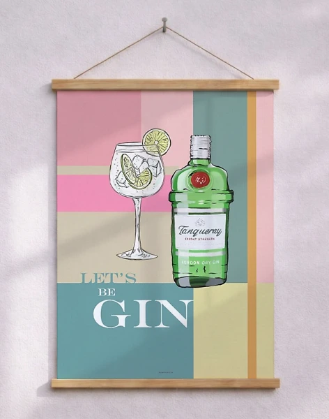 Gin & Tonic grafisk affisch