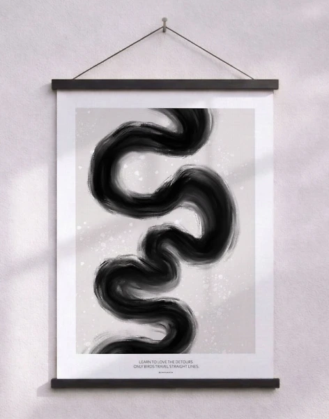 Konstposter - Love the detours