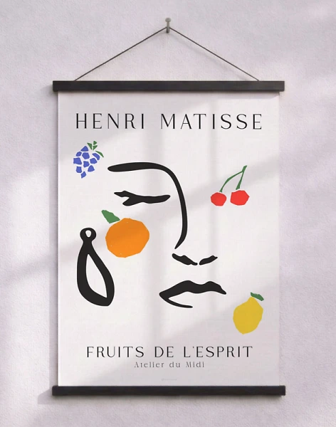 Matisse-inspirerad affisch - Fruits d'esprit