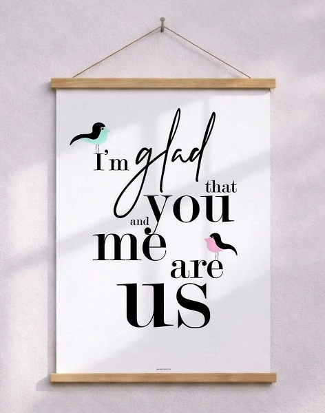 I'm glad - Birds poster