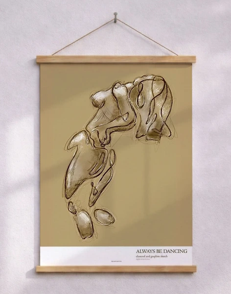 Skiss affisch - Always be dancing