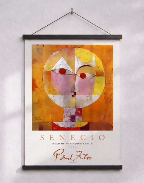 Paul Klee affisch - Senecio (Head of man)
