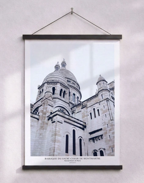 Fotoaffisch - Sacré-Coeur-basilikan i Paris