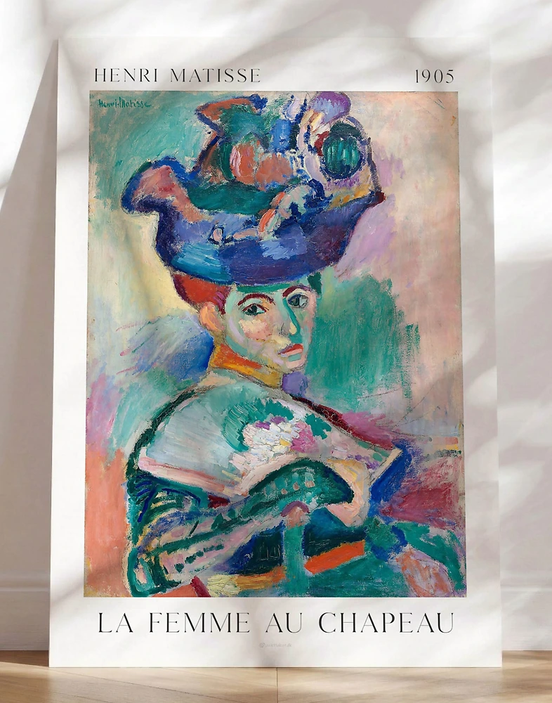 Kvinna med hatt - av Henri Matisse
