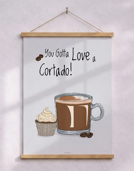 Kaffeaffisch - Cortado