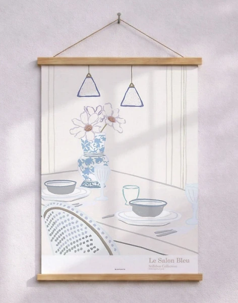 Stillebenkonstposter - Le Salon Bleu