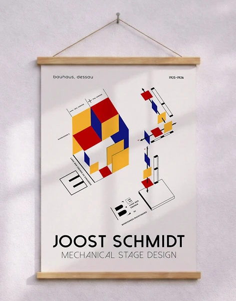 Joost Schmidt affisch - Mechanical Stage Design