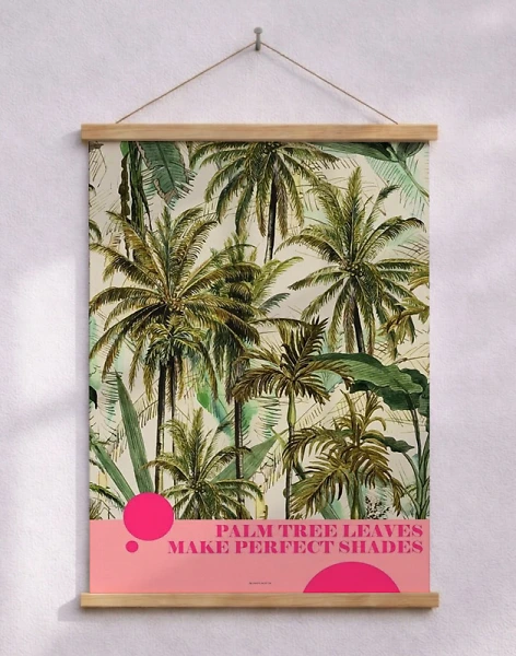 Grafisk poster - i skuggan av en palm