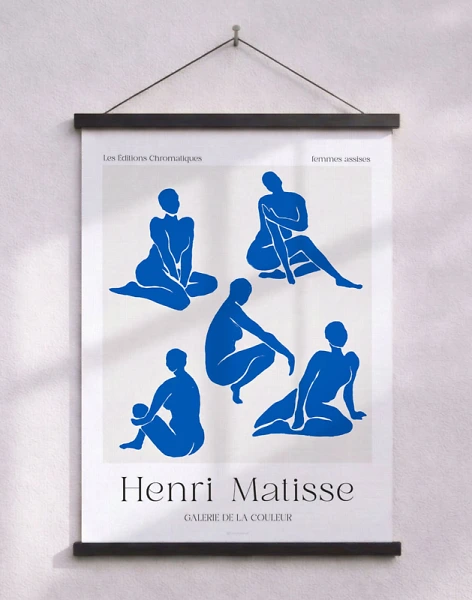 Matisse affish blå - Femmes assises
