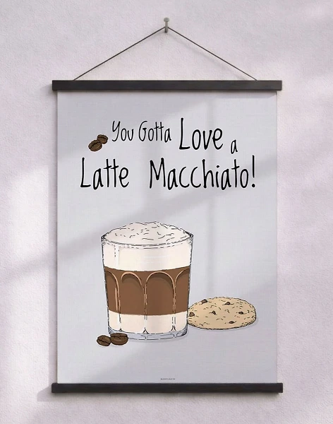 Kaffeaffisch - Latte Macchiato