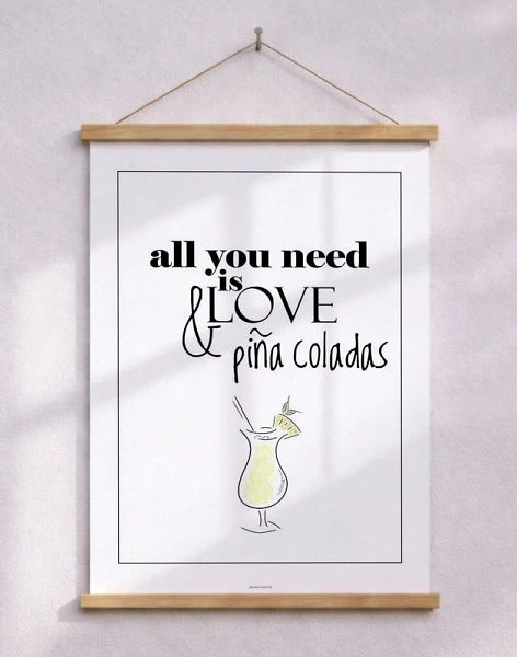 Cocktailaffisch - Piña Colada