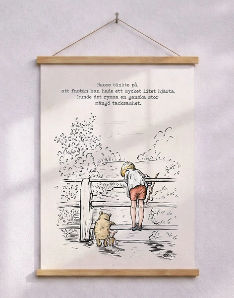 Nalle Puh Poster - Litet hjärta