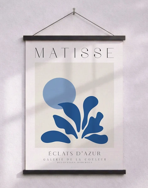 Matisse affisch blå - Eclats d'azur
