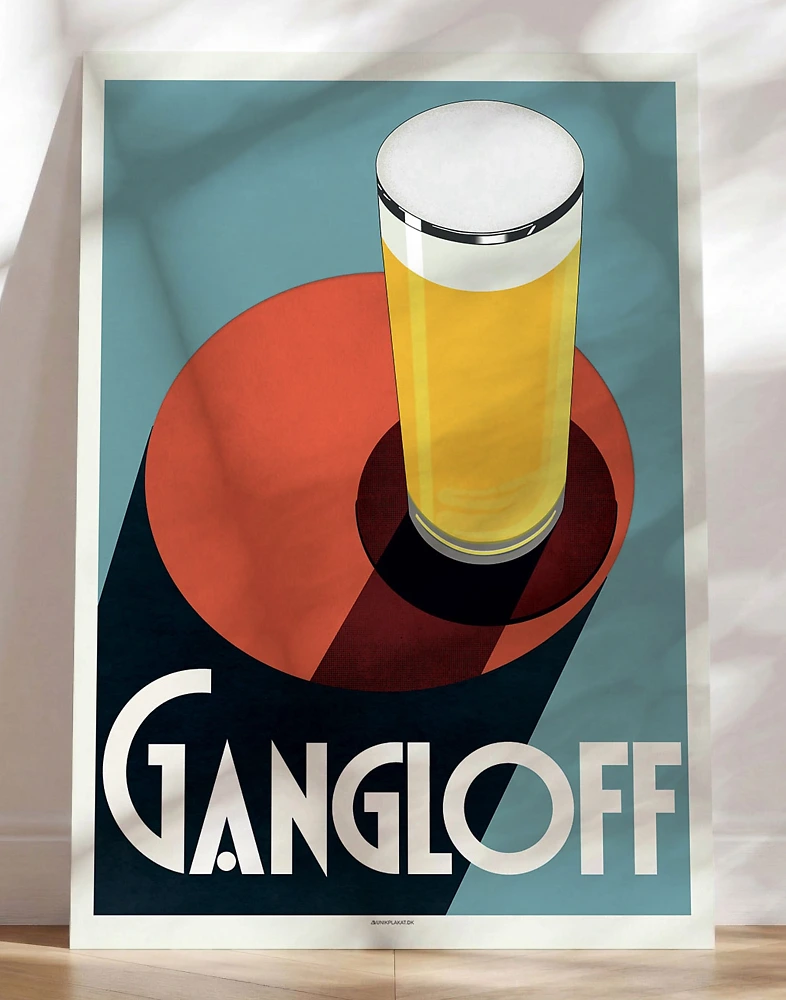 Gangloff Beer - Reklamaffisch av Jean dYlen