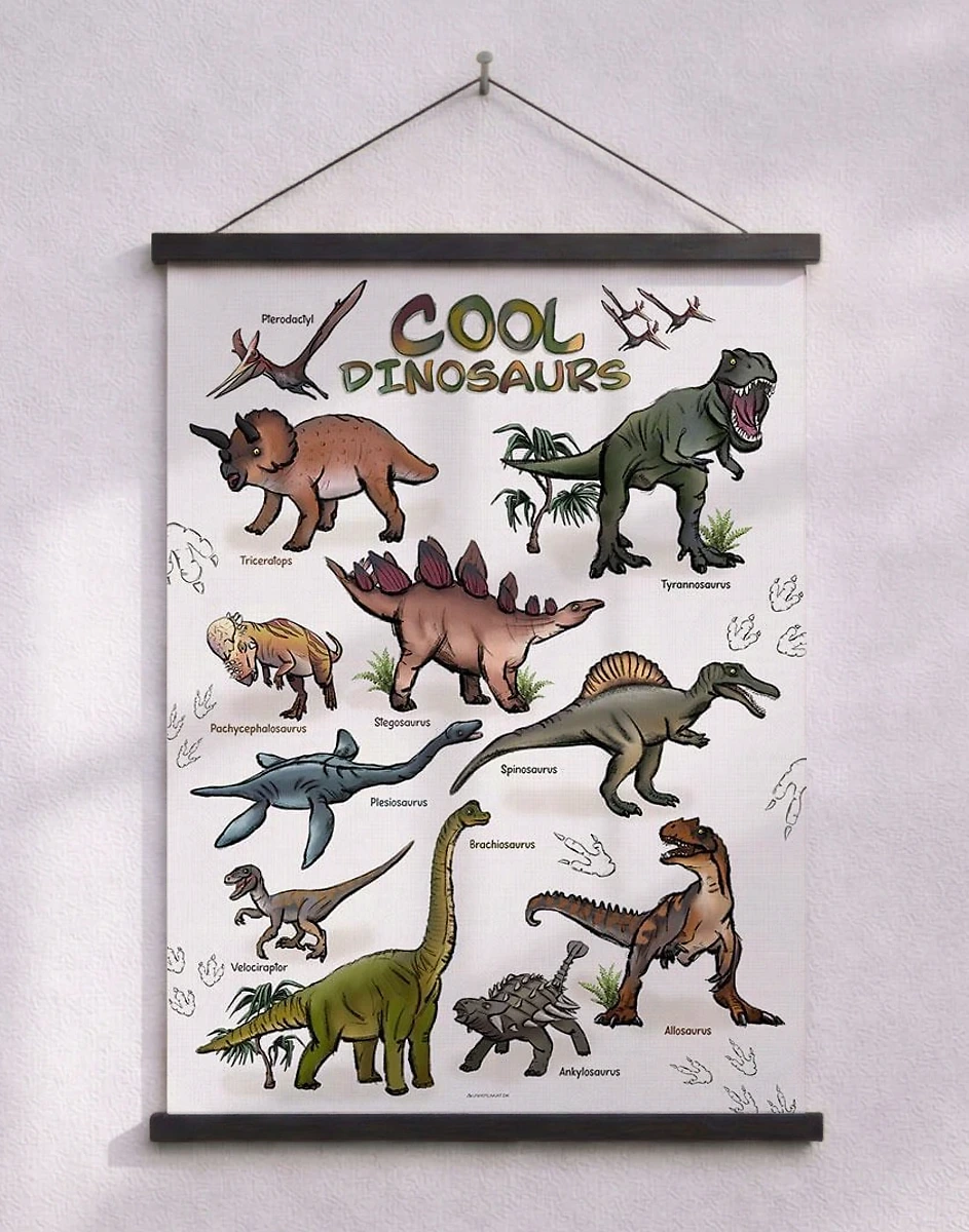 Dinosaurieposter för barn