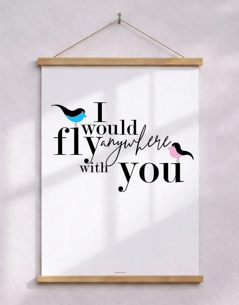 I would fly - Birds affisch