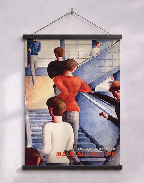 Bauhaus affisch - Oskar Schlemmer - Bauhaustreppe